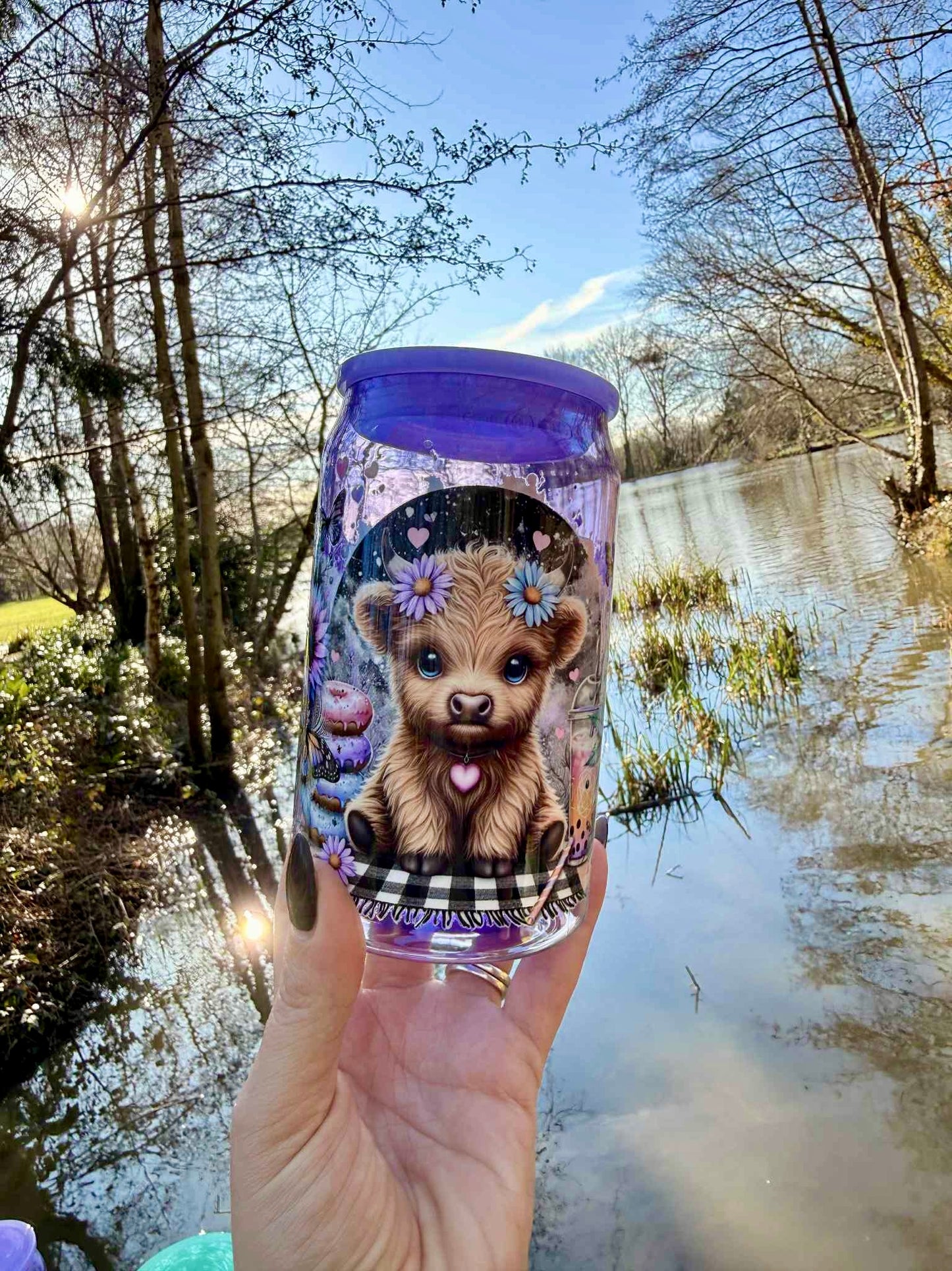 Baby Highland Cow Cold Cup